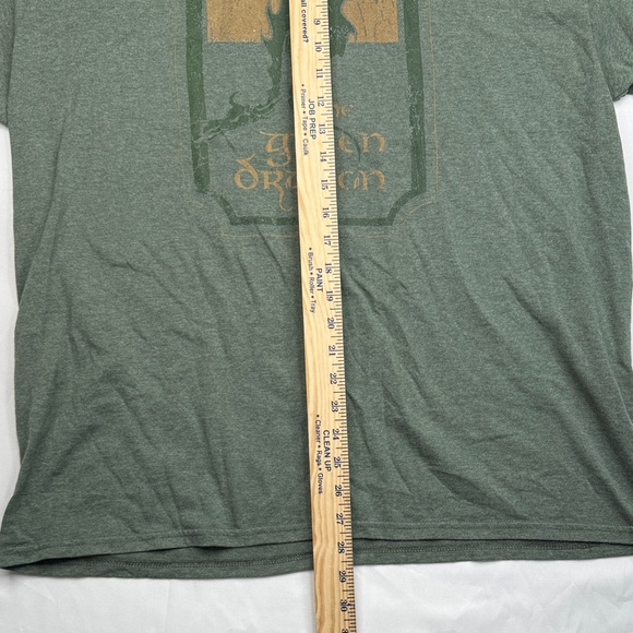 Lord of the Rings Green Dragon tavern T shirt xl men’s heather military green - Picture 3 of 7